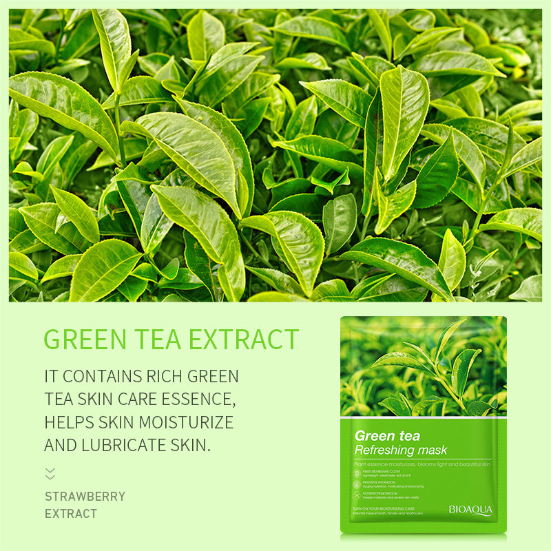 BIOAQUA Green Tea Refreshing Face Sheet Mask