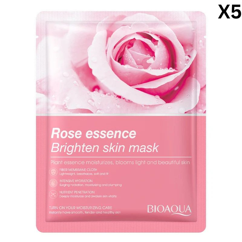 BIOAQUA Rose Essence Brighten Skin Face Sheet Mask