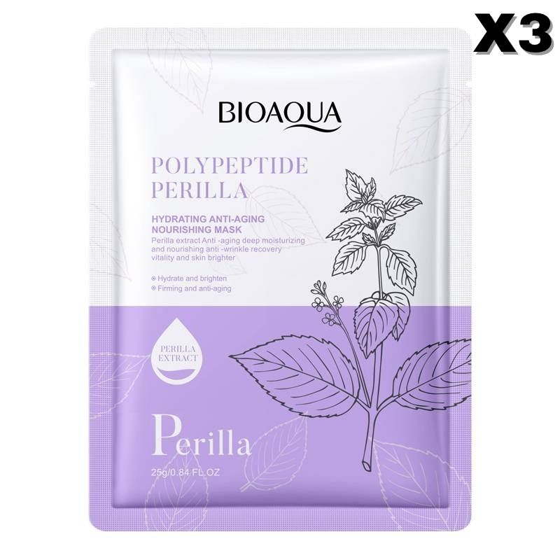 Bioaqua Polypeptide Perilla Hydrating Anti-Aging Face Sheet Mask