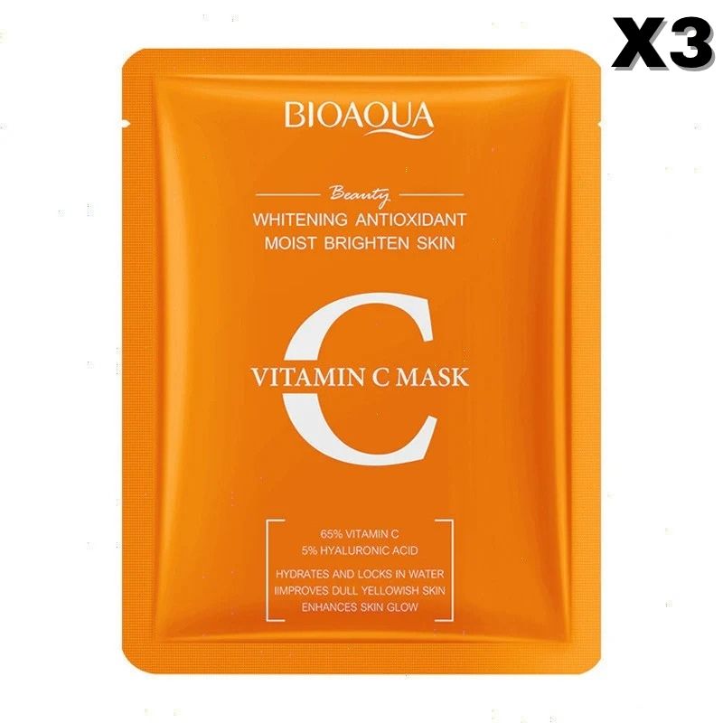 BIOAQUA Vitamin C Whitening Antioxidant Moist Brighten Facial Sheet Mask