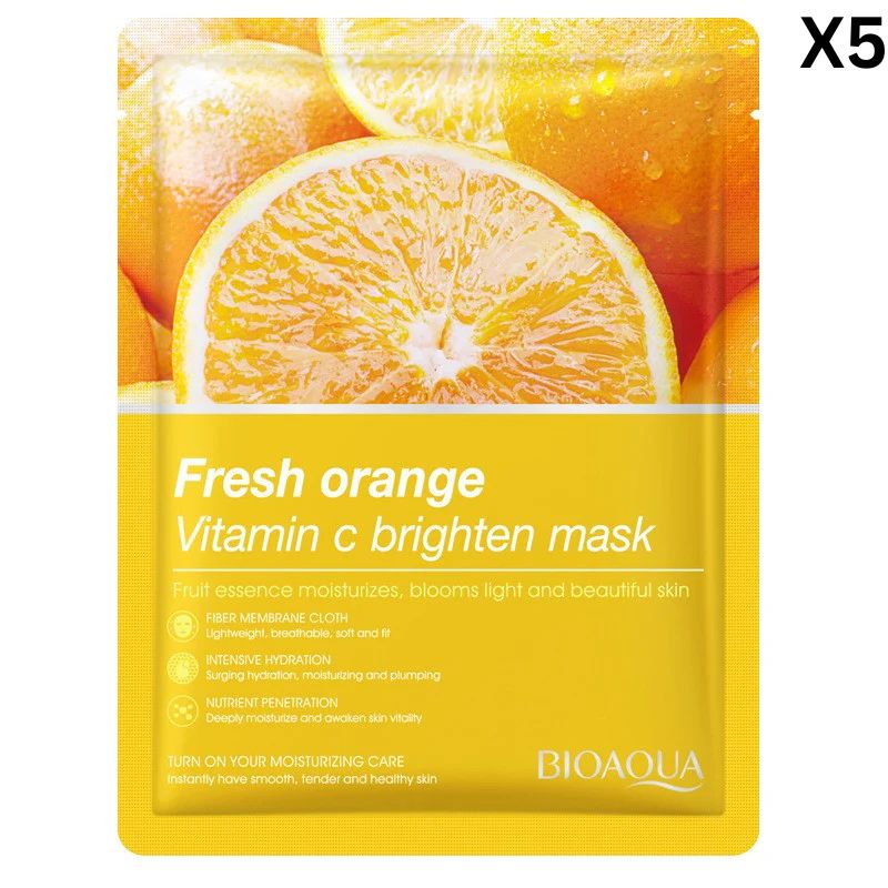 BIOAQUA Fresh Orange Vitamin C Brighten Face Sheet Mask