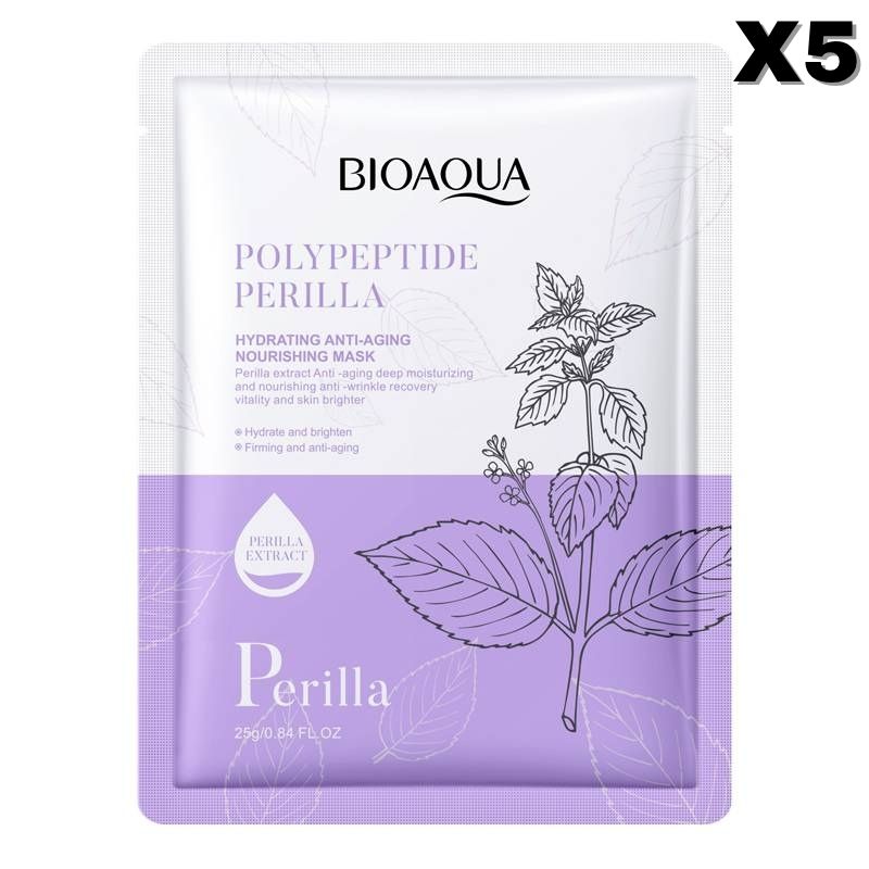 Bioaqua Polypeptide Perilla Hydrating Anti-Aging Face Sheet Mask
