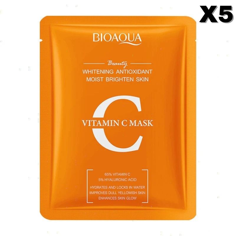 BIOAQUA Vitamin C Whitening Antioxidant Moist Brighten Facial Sheet Mask