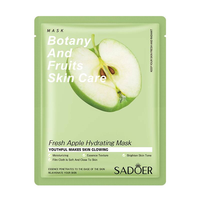 Sadoer Pack of 8 Botany And Fruits Brightening Hydrating Moisturizing Facial Mask