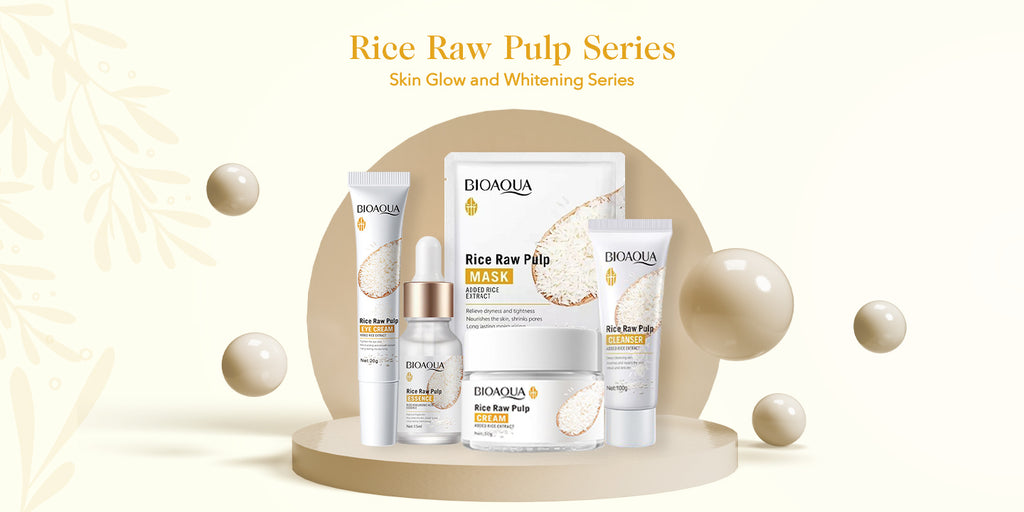Bioaqua Rice Raw Pulp Skin Care Whitening Series
