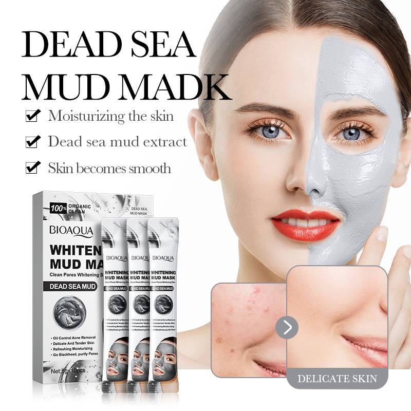 Bioaqua Dead Sea Mud Whitening Mud Mask 8g*10 Pcs