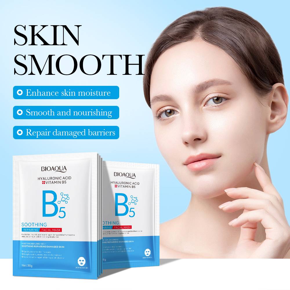 Bioaqua Vitamin B5 Hyaluronic Acid Soothing Repairing Facial Sheet Mask