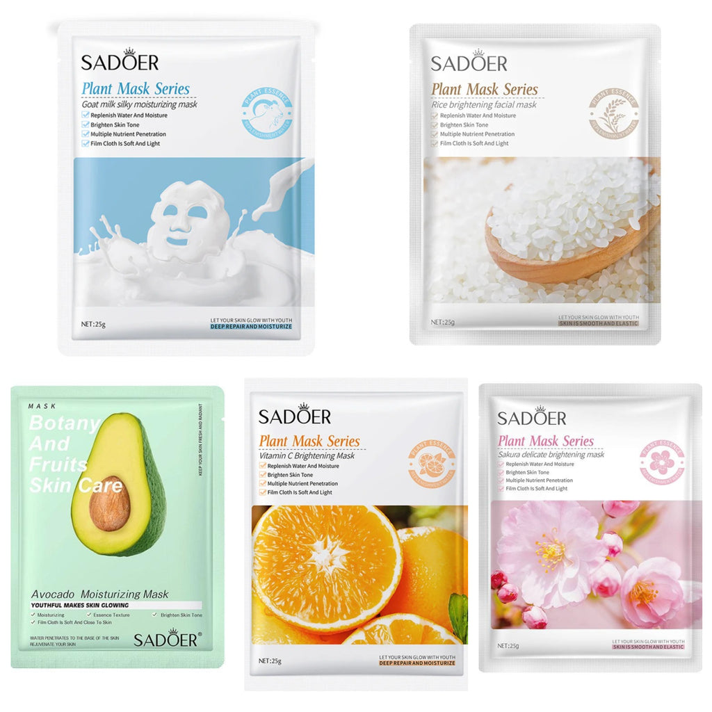 SADOER Moisturizing Soothing Brightening Face Sheet Mask (Random)