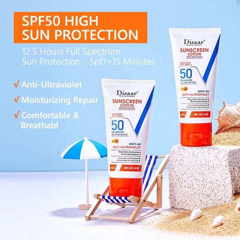 DISAAR Sunscreen Lotion Spf-50 Advance UV Protection | BIOAQUA Pakistan