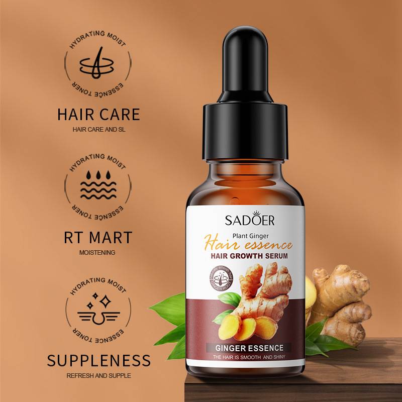 Sadoer Ginger Plant Hair Growth Serum Nutrition Hair Care Hair Essence ...