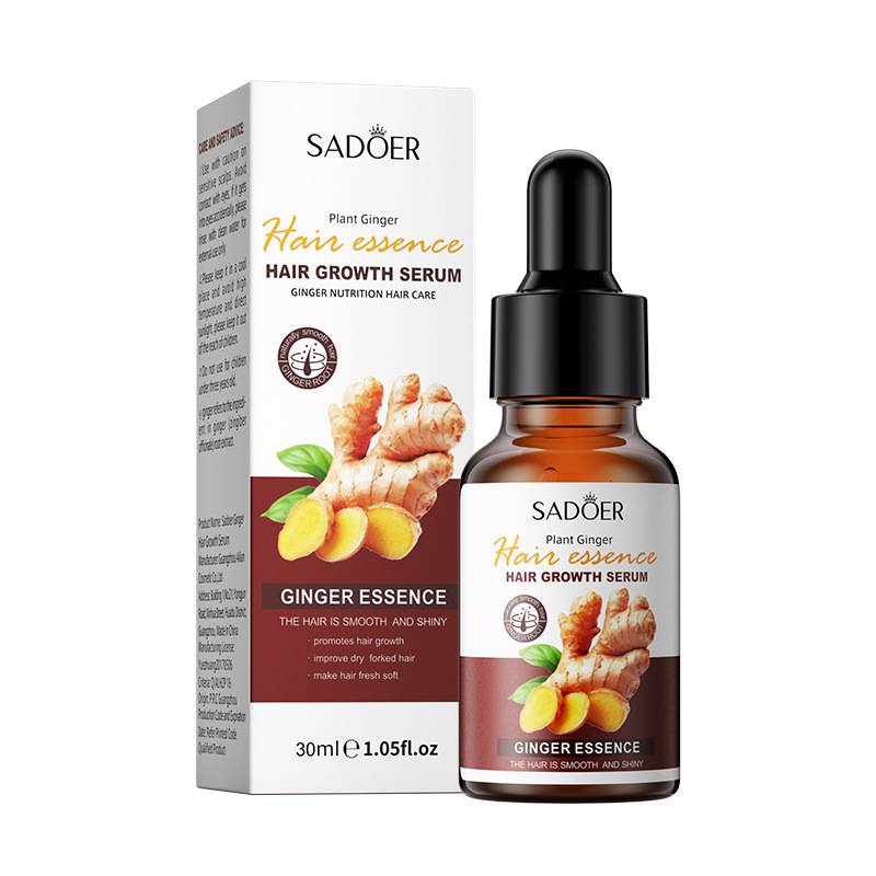 Sadoer Ginger Plant Hair Growth Serum Nutrition Hair Care Hair Essence 30ml