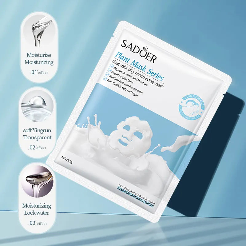 SADOER Goat Milk Silky Moisturizing Face Sheet Mask