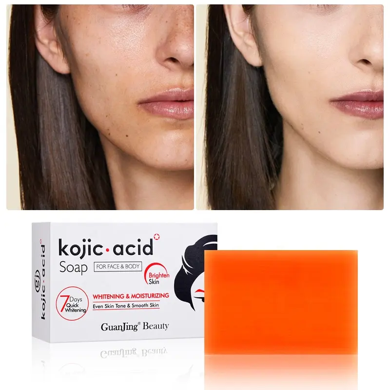 Guanjing Kojic Acid Moisturizing And Whitening Soap for Face and Body ...