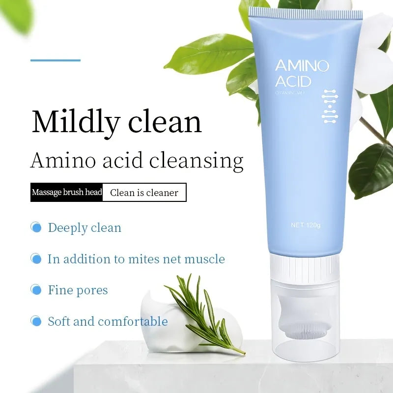 IMAGES AMINO ACID CLEAR SKIN CLEANSER WITH MASSAGE BRUSH HEAD 120G