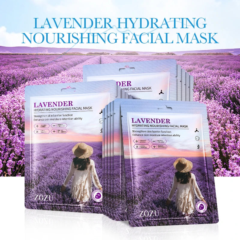 ZOZU Hydrating Moisturizing Lavender Face Sheet Mask