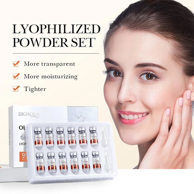 BIOAQUA OLIGOPEPTIDE EGF REPAIR Lyophilized Anti Wrinkle Powder Set
