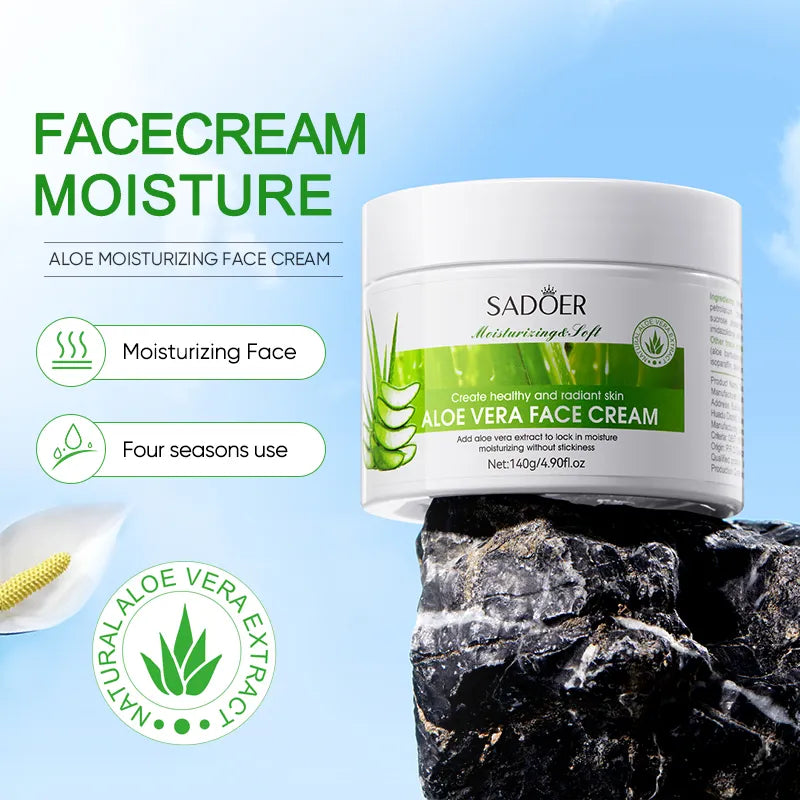 SADOER Aloe Vera Moisturizing Facial Cream 140g