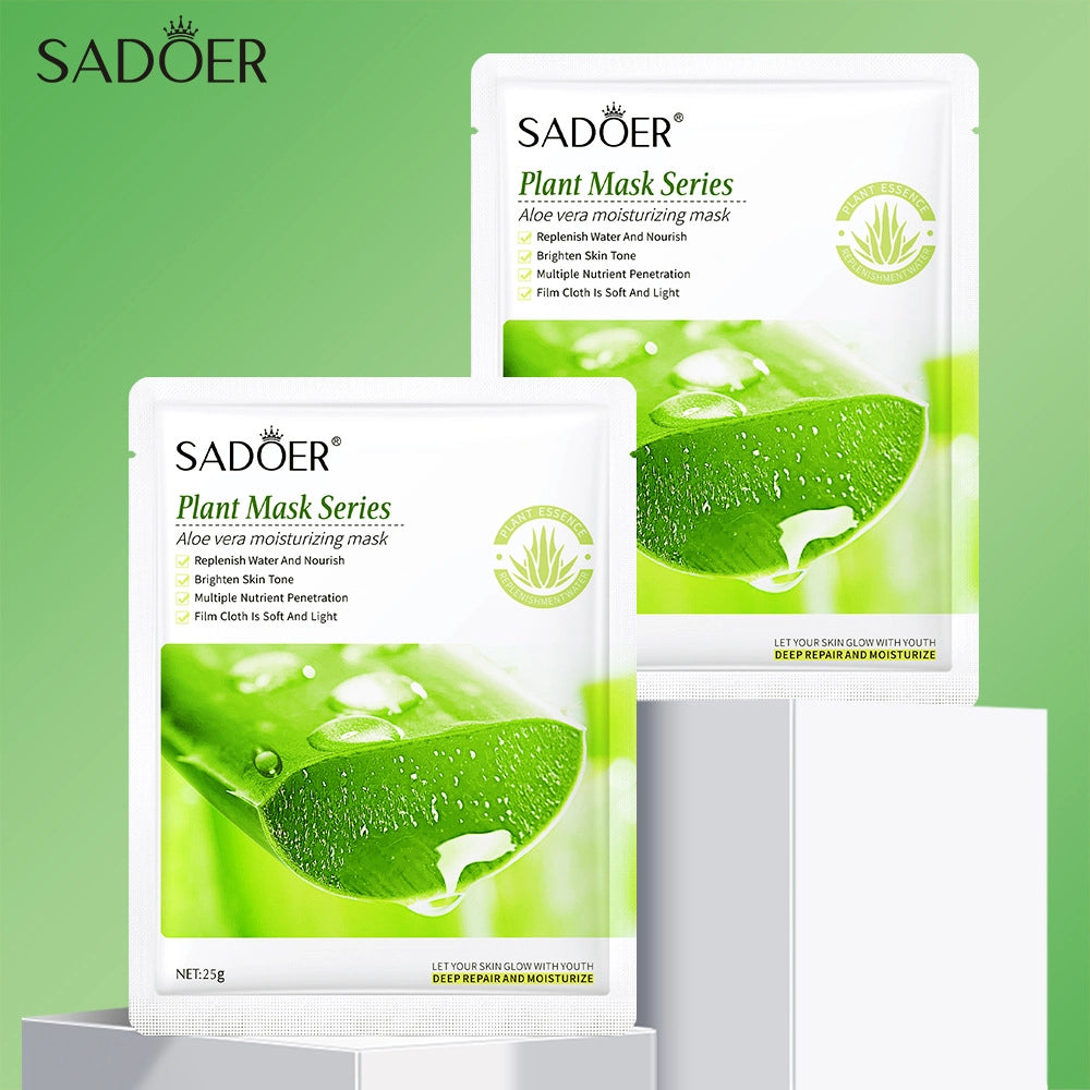 SADOER Aloe Vera Soft Moisturizing Face Sheet Mask - BIOAQUA Pakistan