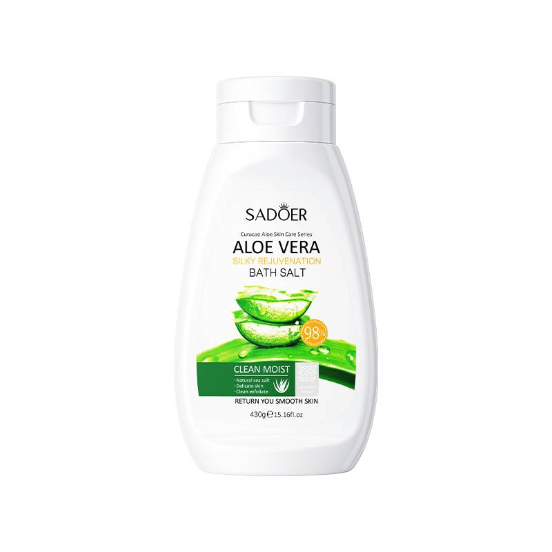 Sadoer Aloe Vera Silky Rejuvenation Exfoliation Bath Salt Body Scrub 430g