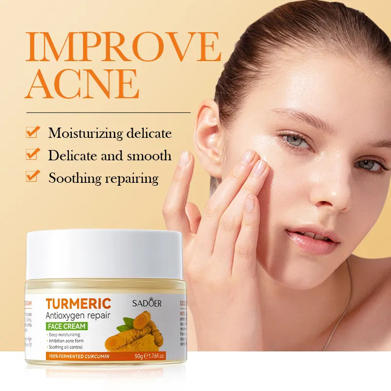 Sadoer Turmeric AntiOxygen Repair Face Cream 50g | BIOAQUA Pakistan