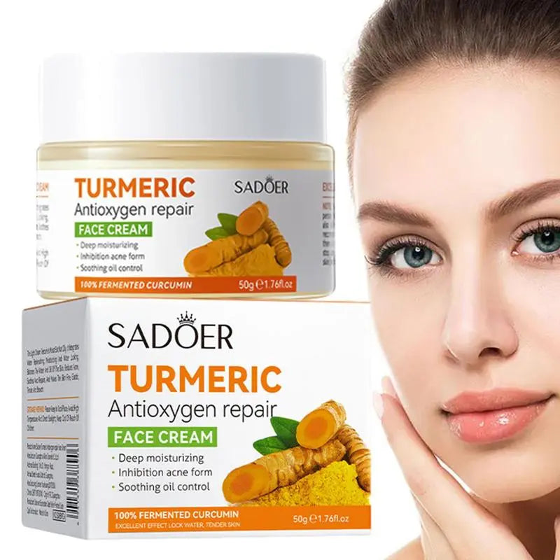 Sadoer Turmeric AntiOxygen Repair Face Cream 50g | BIOAQUA Pakistan