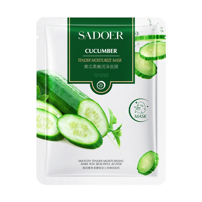 Sadoer Cucumber Tender Moisturize Facial Sheet Mask