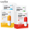 SADOER Pack of 4 Vitamin Repair Antioxidant Whitening Capsule Facial Sheet Mask