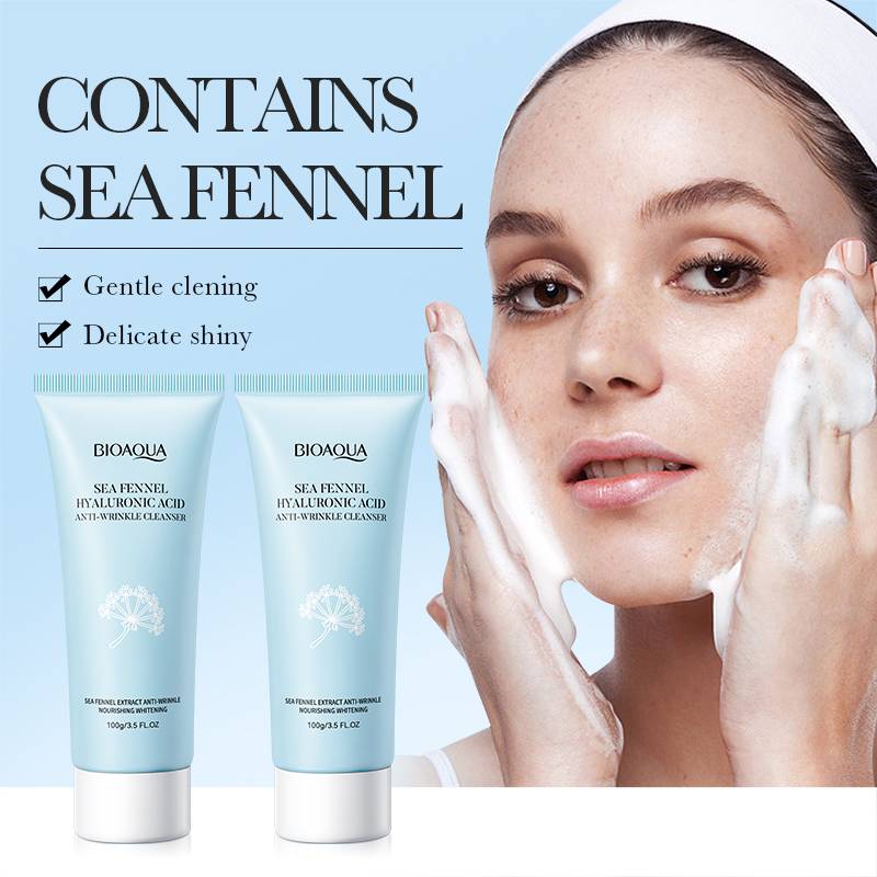 Bioaqua Pack of 4 Sea Funnel Hyaluronic Acid Anti Wrinkle Skin Series