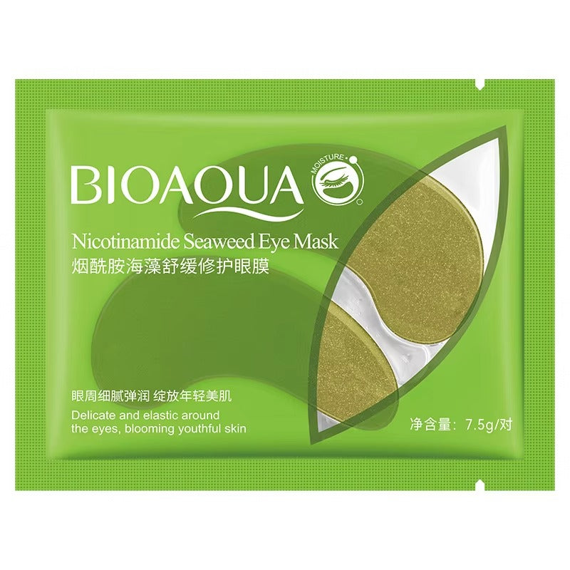 Bioaqua Nicotinamide Seaweed Eye Mask packaging on a white background