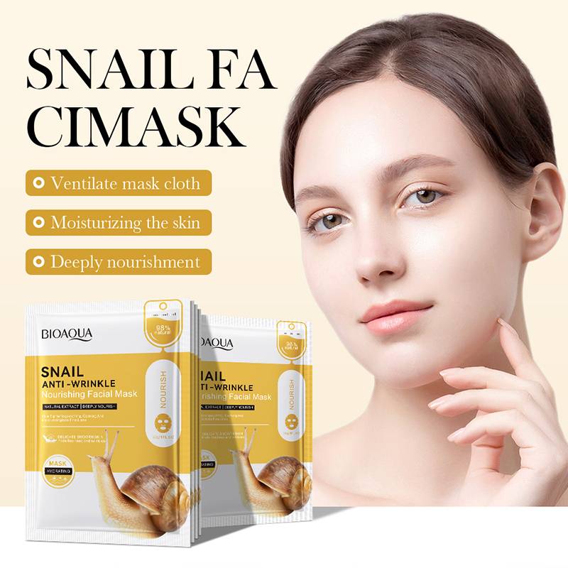 Bioaqua Snail Anti-Wrinkle Nourishing Facial Sheet Mask