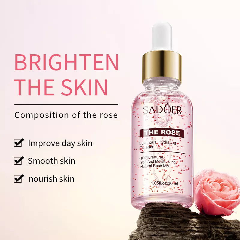 Sadoer Soothing Moisturizing Rose Brighten Face serum 30ml