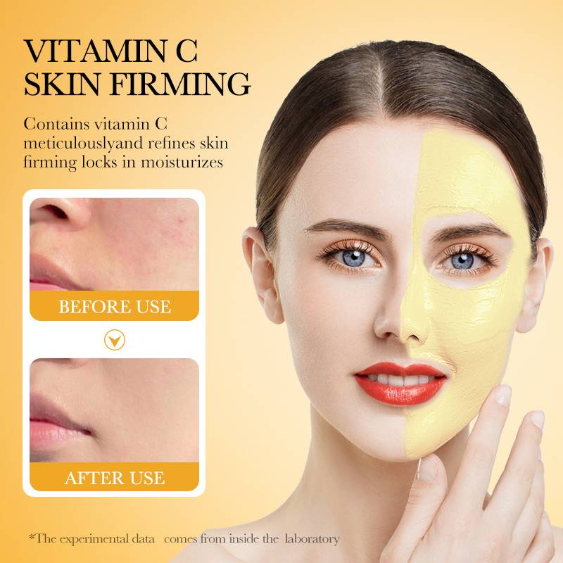 Bioaqua Vitamin C Brighten Cleansing Shrinking Pores Mud Mask 8g*10 Pcs