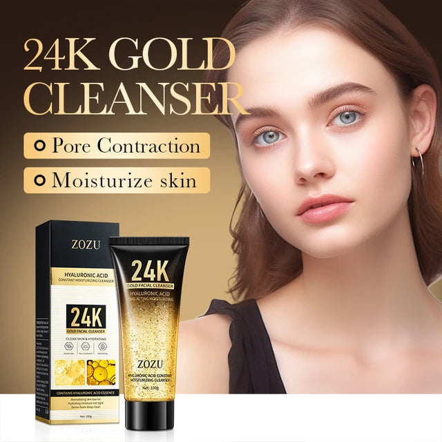 ZOZU 24K Gold Hyaluronic Acid Facial Cleanser 100g
