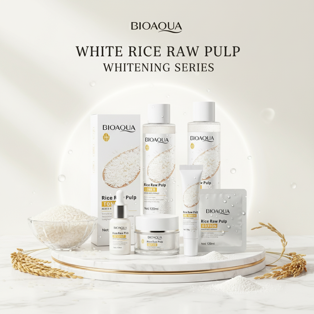 BIOAQUA White Rice Raw Pulp Whitening Series - Premium Design