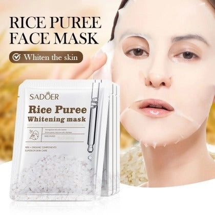 SADOER Rice Deep Moisturizing Hydrating Facial Mask 25g | BIOAQUA Pakistan