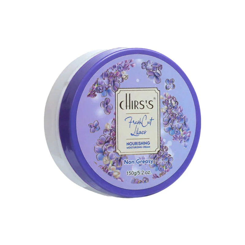 Jar of Chirs's Fresh Cut Lavender Nourishing Moisturizing Cream on a white background