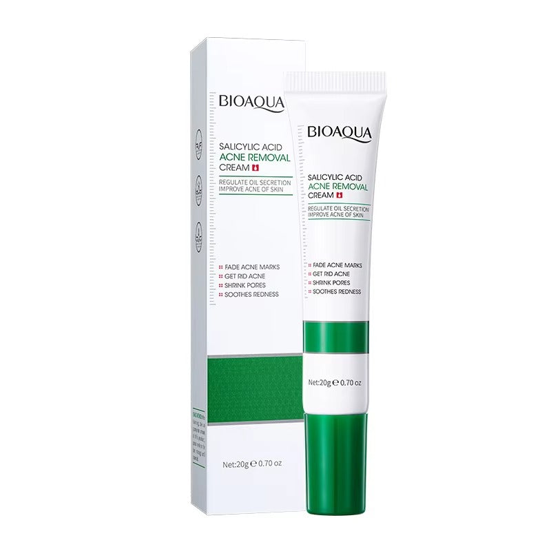 Bioaqua Salicylic Acid Acne Removal Cream packaging on a white background