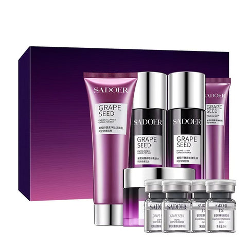 Grape SEED CDセット 16ユニット Sadoer Grape Extract 9-in-1 Skincare Gift Set | Hydrating