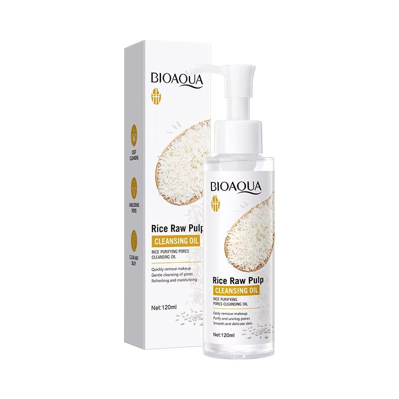 BIOAQUA Rice Cleansing Oil – Makeup Remover & Pore Purifier 120ml ...