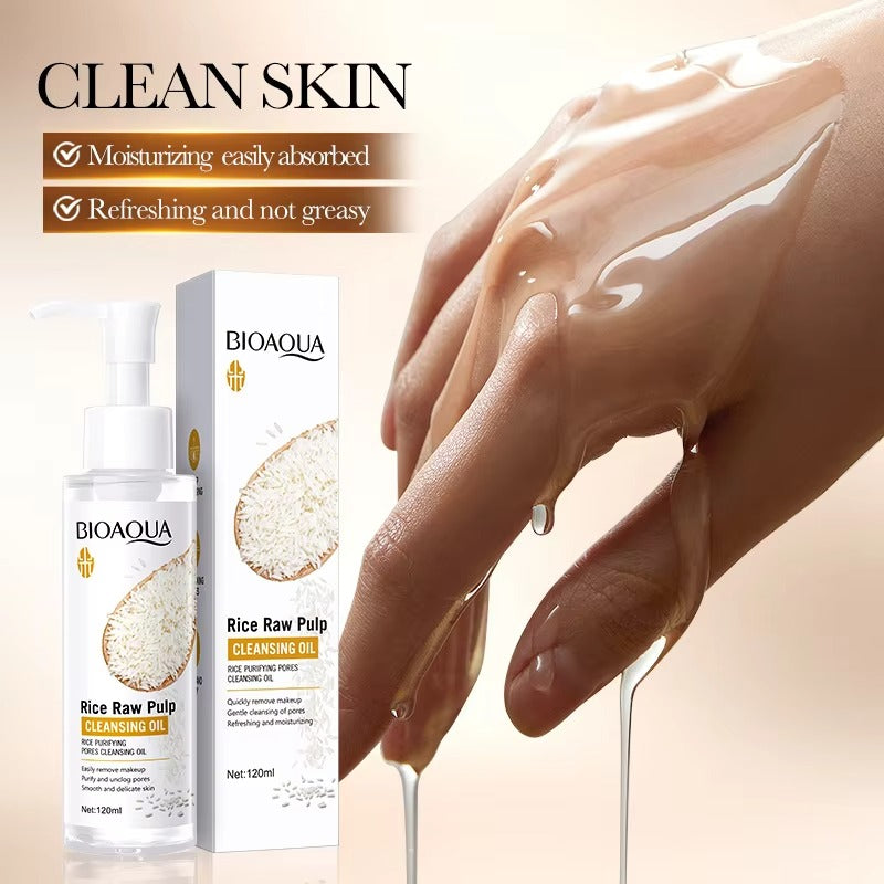 BIOAQUA Rice Cleansing Oil – Makeup Remover & Pore Purifier 120ml ...