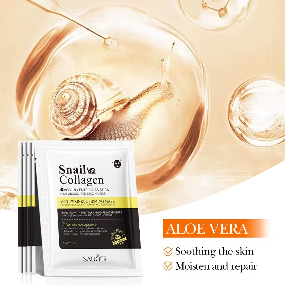 Sadoer Snail Collagen Anti Wrinkle Firming  Facial Sheet Mask
