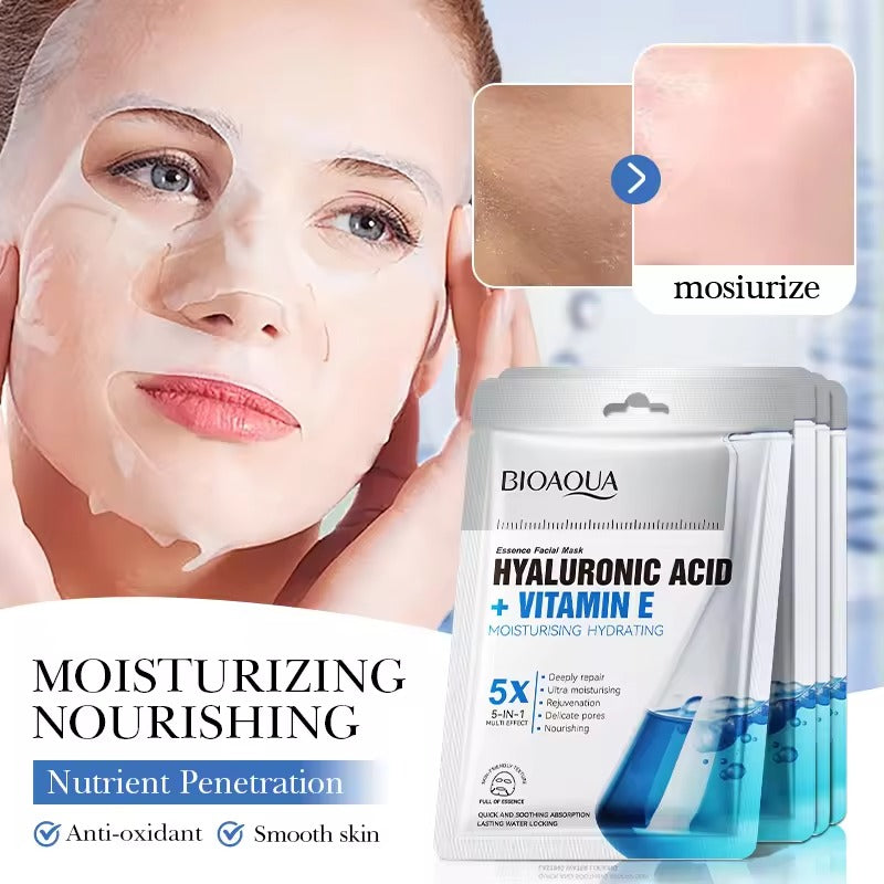 BIOAQUA Hyaluronic Acid Vitamin E Face Sheet Mask Anti Aging bioaqua-hyaluronic-acid-vitamin-e-face-sheet-mask-anti-aging