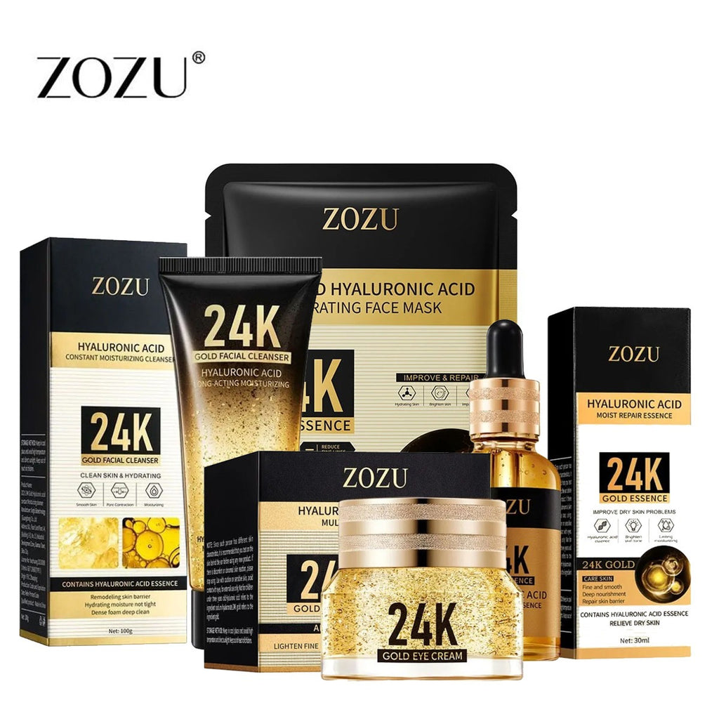 ZOZU 4 In 1 24K Hyaluronic Acid Moist Repair Anti Aging Skin Care Series