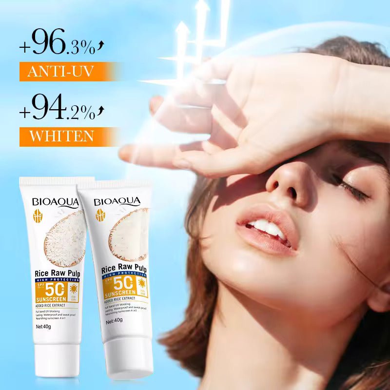 BIOAQUA Rice Sunscreen SPF50+ PA+++ - 4-in-1 UV Protection 40g ...