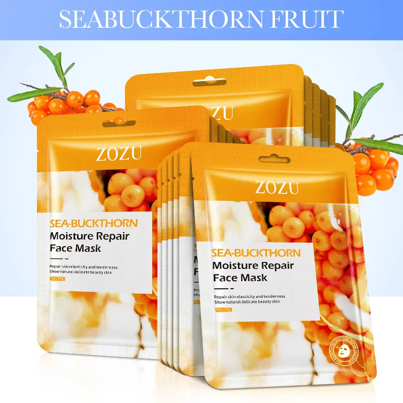 ZOZU Pack of 4 Whitening Moisturizing Fruit Face Sheet Mask