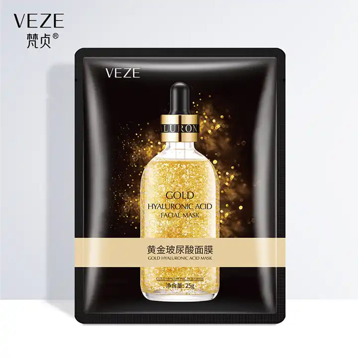 Veze 24K Pure Gold Hyaluronic Acid Moisturizing Face Sheet Mask