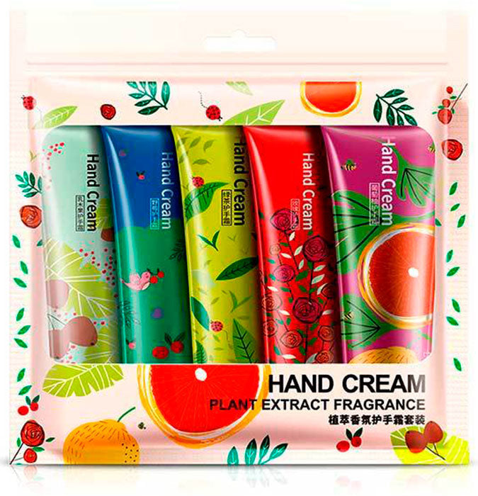 BIOAQUA Pack of 5 Plant Extract Moisturizing Hand Cream-Hand Moisturizer