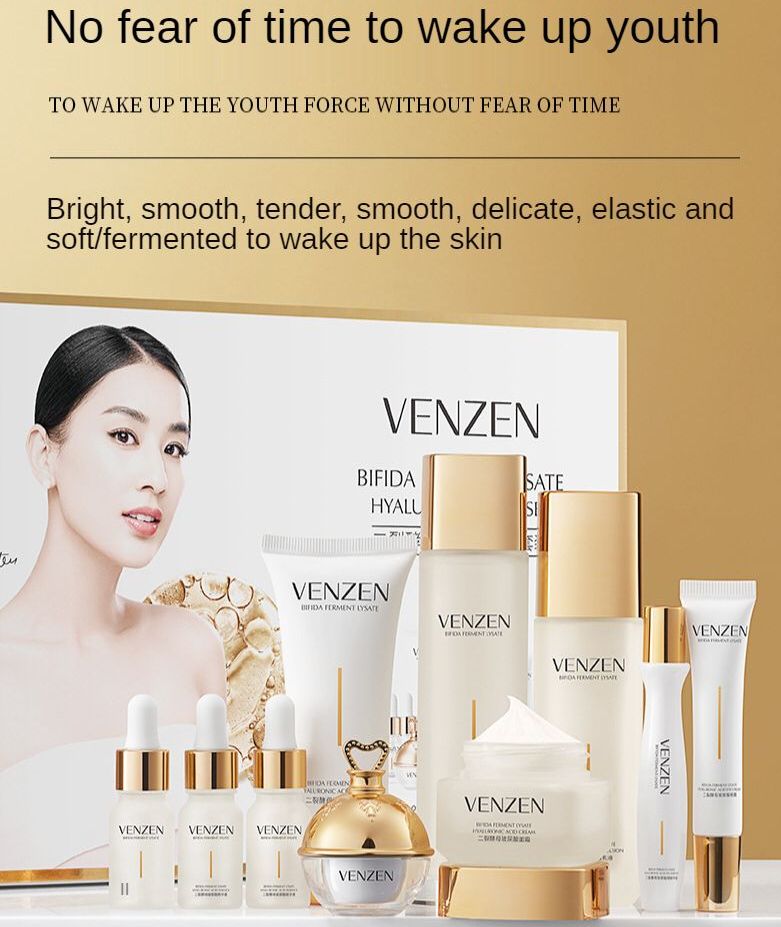 VENZEN BIFIDA FERMENT LYSATE Hyaluronic Acid Anti Aging Moisturizing Skin Car Set