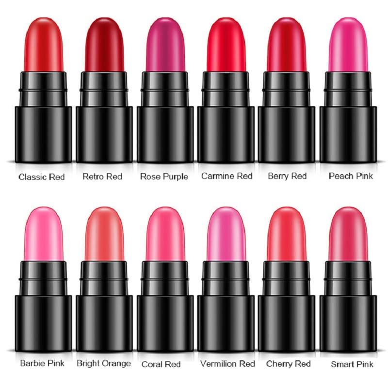 BIOAQUA 12 Colors Lipstick Shades Mini Kit