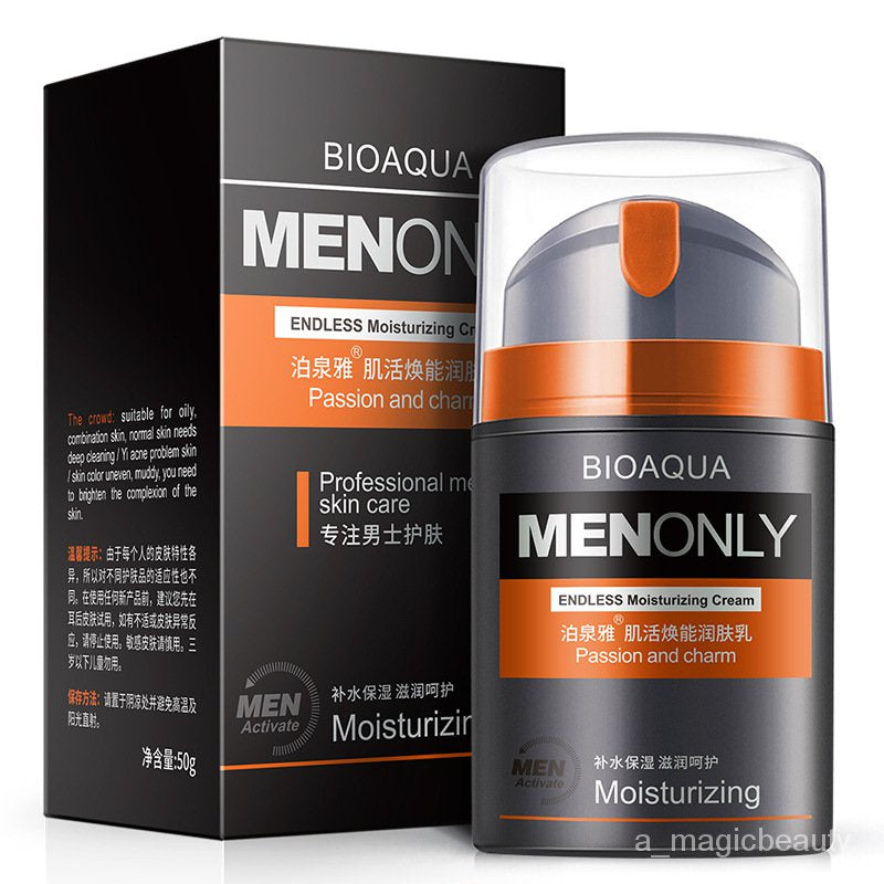 BIOAQUA MENONLY Men's Endless Moisturizing Cream for Men BQY8159